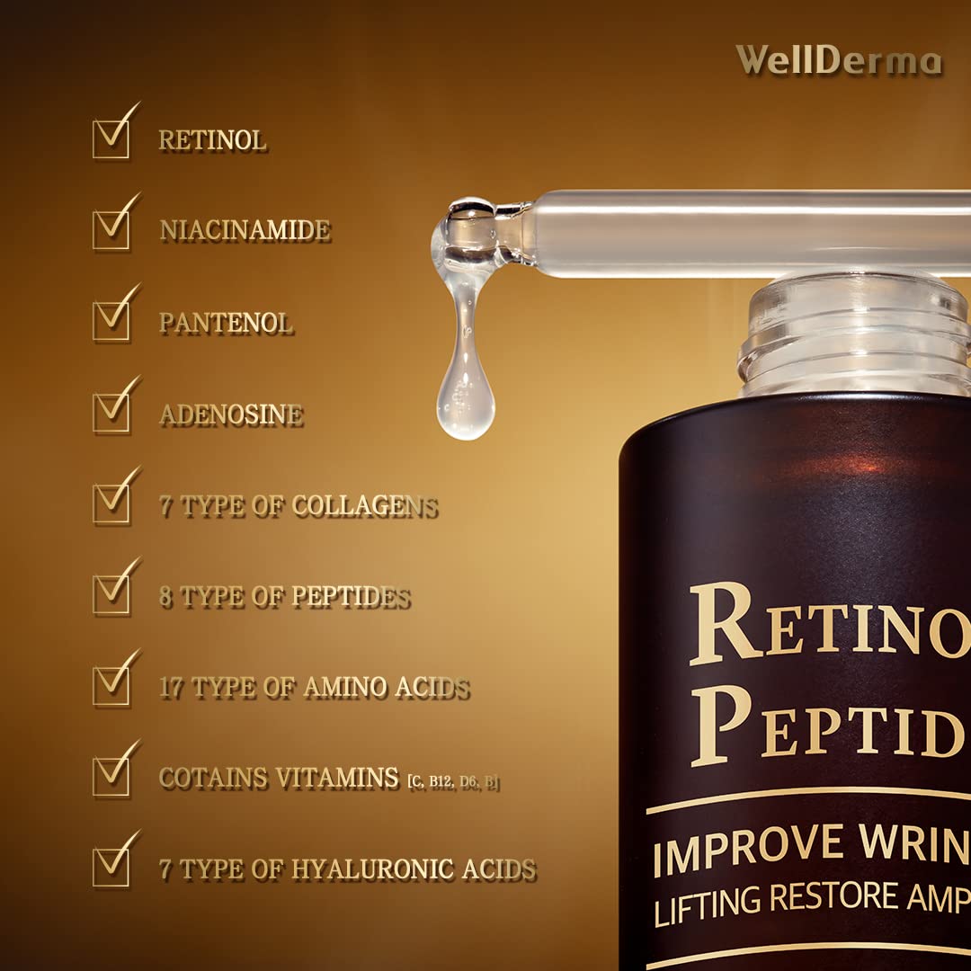 WELLDERMA: RETINOL PEPTIDE LIFTING RESTORE AMPOULE 30ml